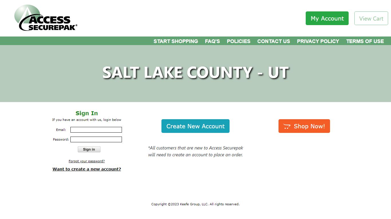 Access Securepak - Salt Lake County Jail - UT - FAQ's